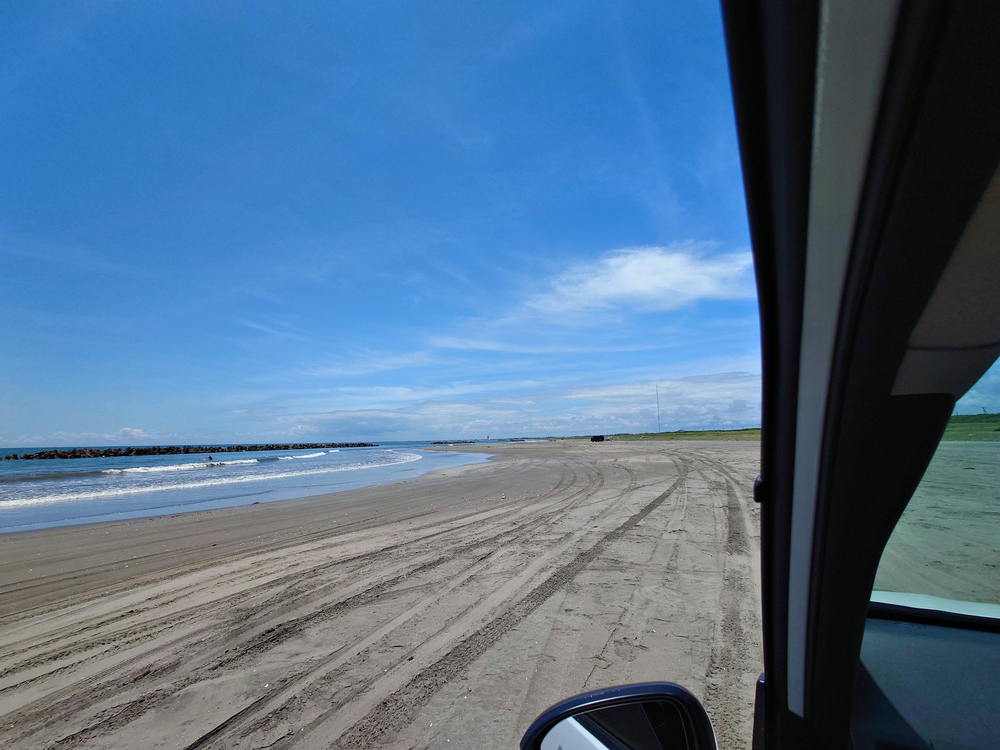 飯岡海岸 砂浜走行